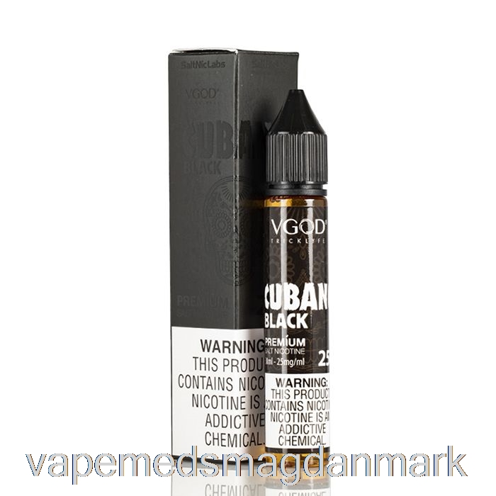 Engangs Vape Danmark Cubano Sort - Vgod Saltnic - 30ml 25mg